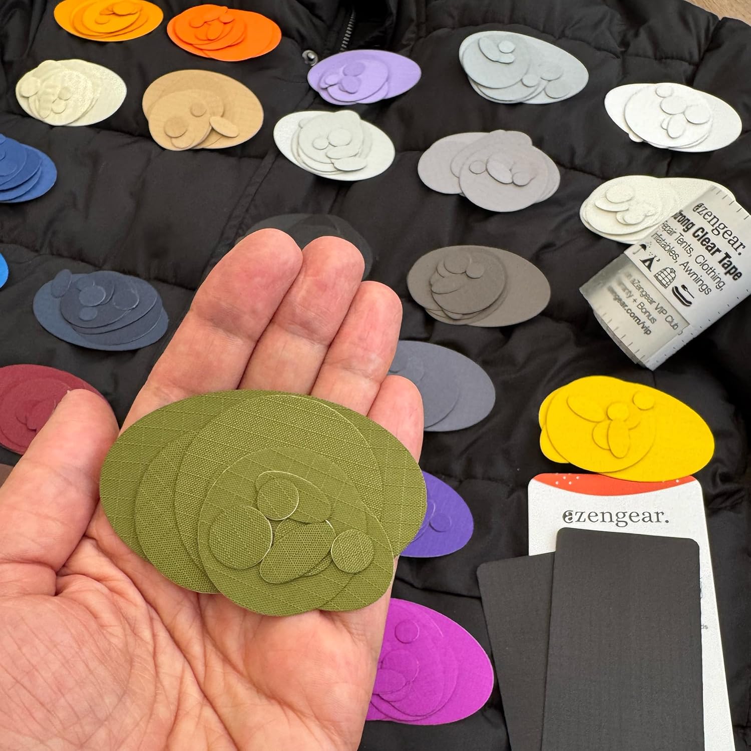 Thumbnail 5 de aZengear Repair Patches (30+ Colours) for Down Jackets, Tents, Shoes and More — 11 Self-Adhesive Patches