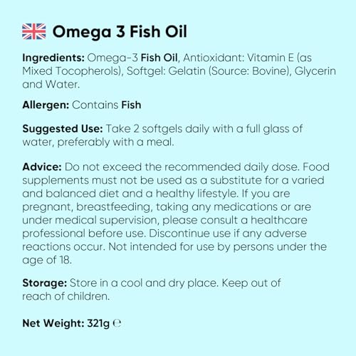 Thumbnail 7 de Omega 3 Fish Oil 2000mg (660mg EPA & 440mg DHA) 240 Softgels by WeightWorld