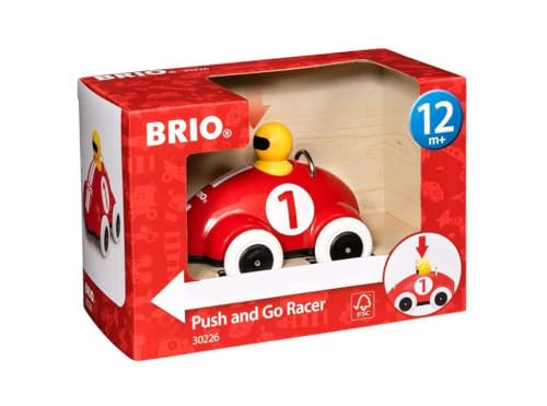 Detalle 2 de BRIO 30226 Voiture de course Push & Go rouge ⚙