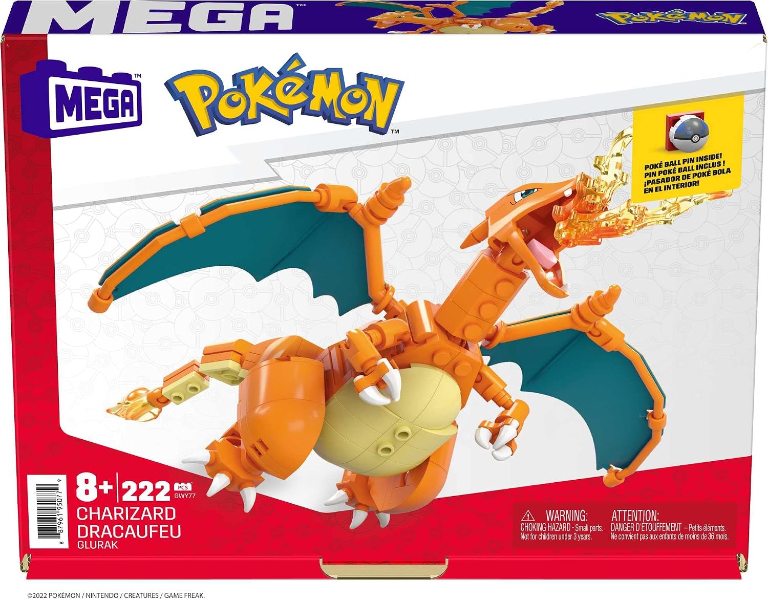 Thumbnail 5 de MEGA Construx Pokémon Charizard 🔥 – 222 Bloques de Construcción