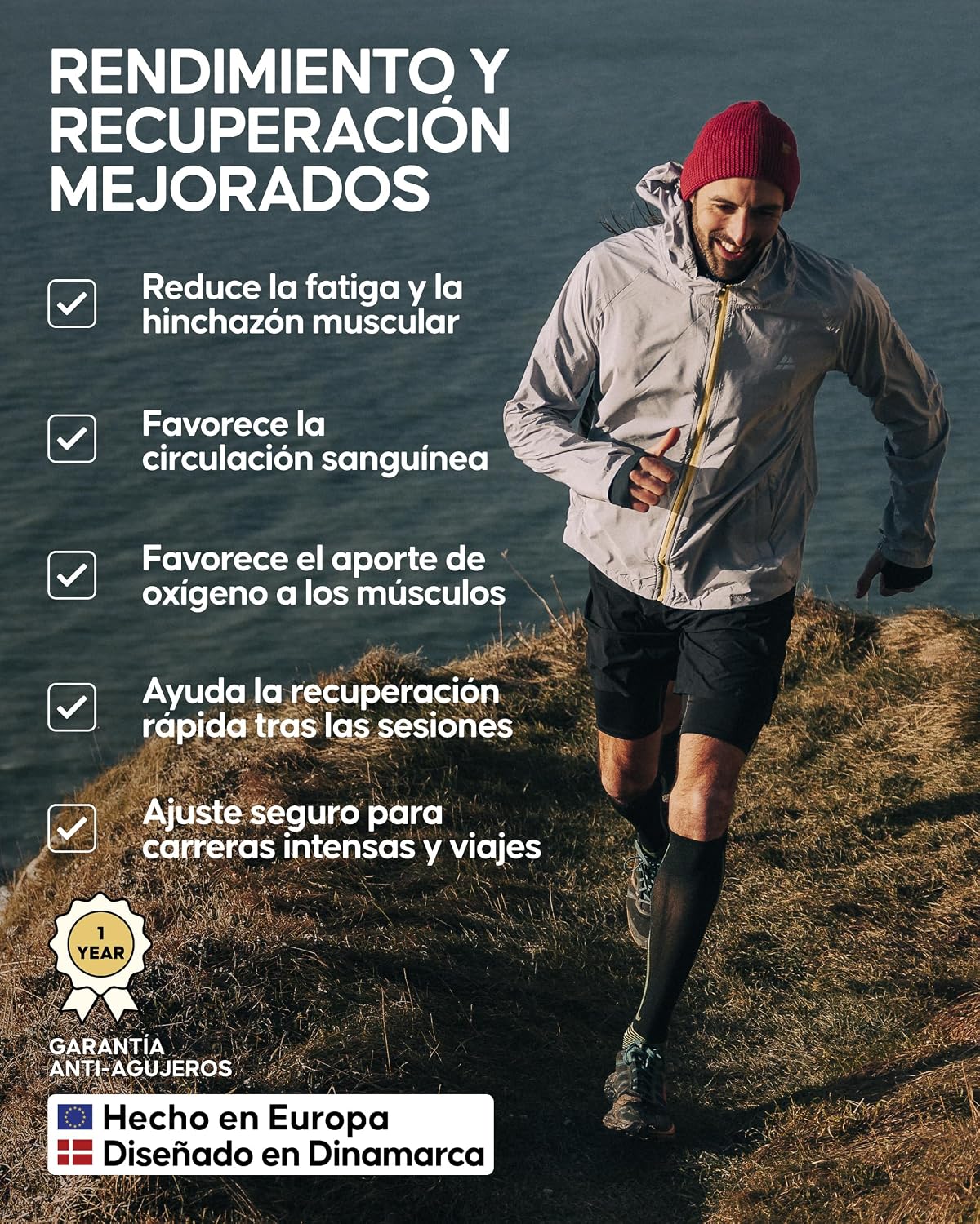Detalle de Danish Endurance calcetines compresión 21-26 mmHg