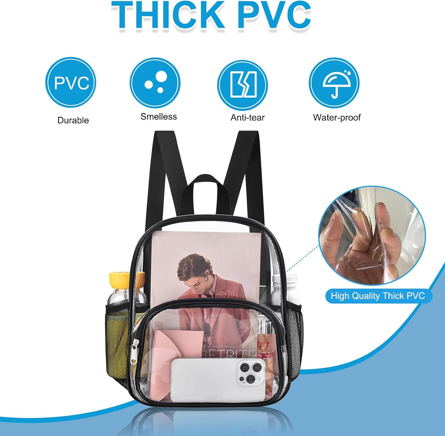 Thumbnail 4 de Clear Backpack 0.4 mm PVC