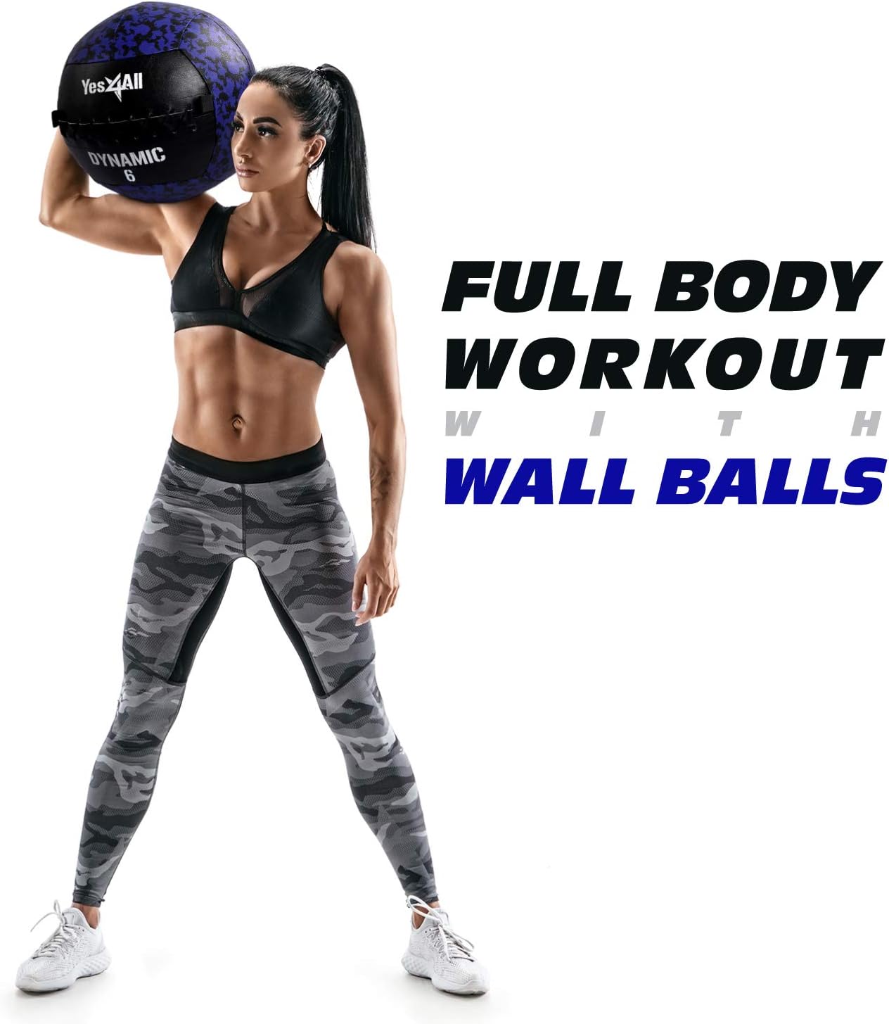 Thumbnail 6 de Yes4All Wall Ball: Soft Leather Weighted Ball with Sand Iron Core (6–30 lbs) for Dynamic Training