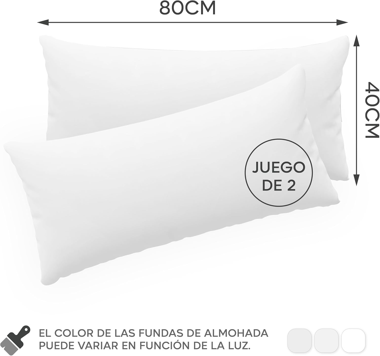 Thumbnail 1 de Twinzen® Juego de Fundas de Algodón Jersey 40x80 💤