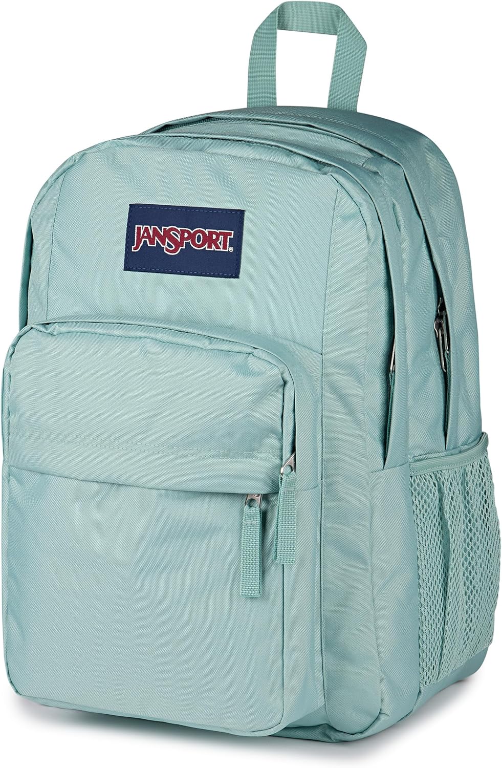 Detalle de JANSPORT Big Day Rucksack 26L – Großer Alltagsrucksack für Schule, Reisen & Freizeit (Faded Sage)