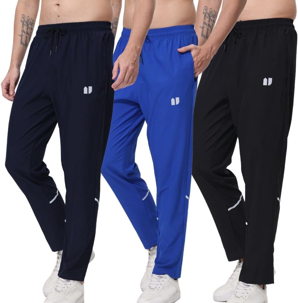 Thumbnail 6 de Hpbygstae 3er-Set Herren Athletic Sweatpants mit Reißverschlusstaschen – Jogginghose zum Laufen & Training