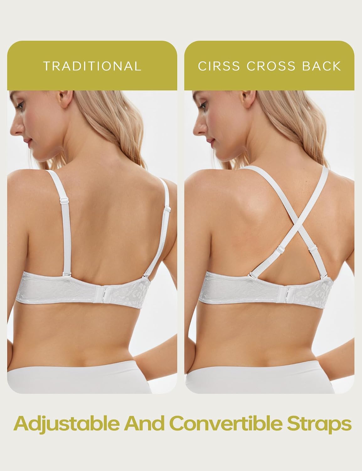 Detalle de Wingslove Damen Super Push Up BH mit Bügel – Gepolstert Maximizer für Kleine Brüste