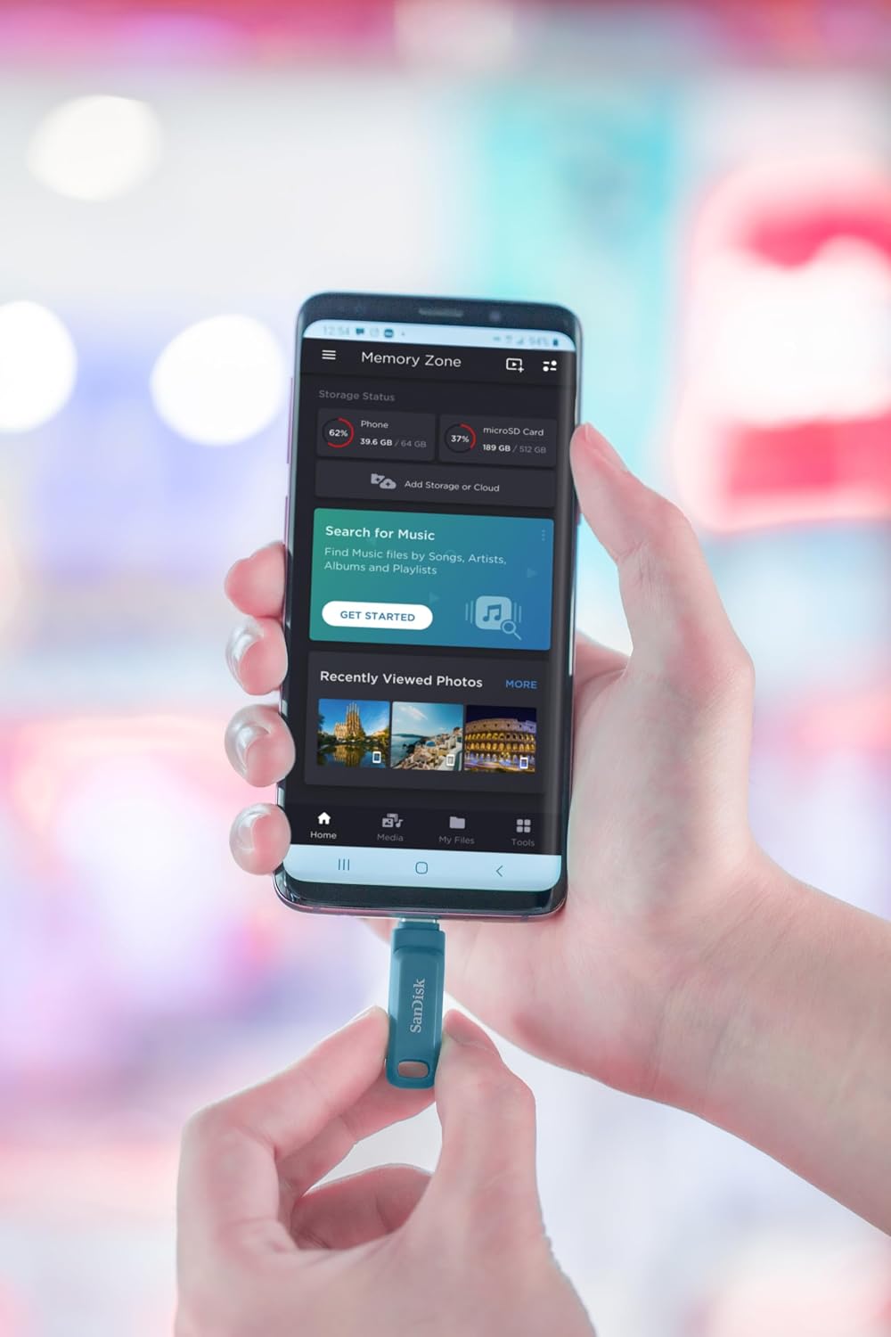Detalle 2 de SanDisk Ultra Dual Drive Go 128GB USB Type-C & Type-A dual flash drive