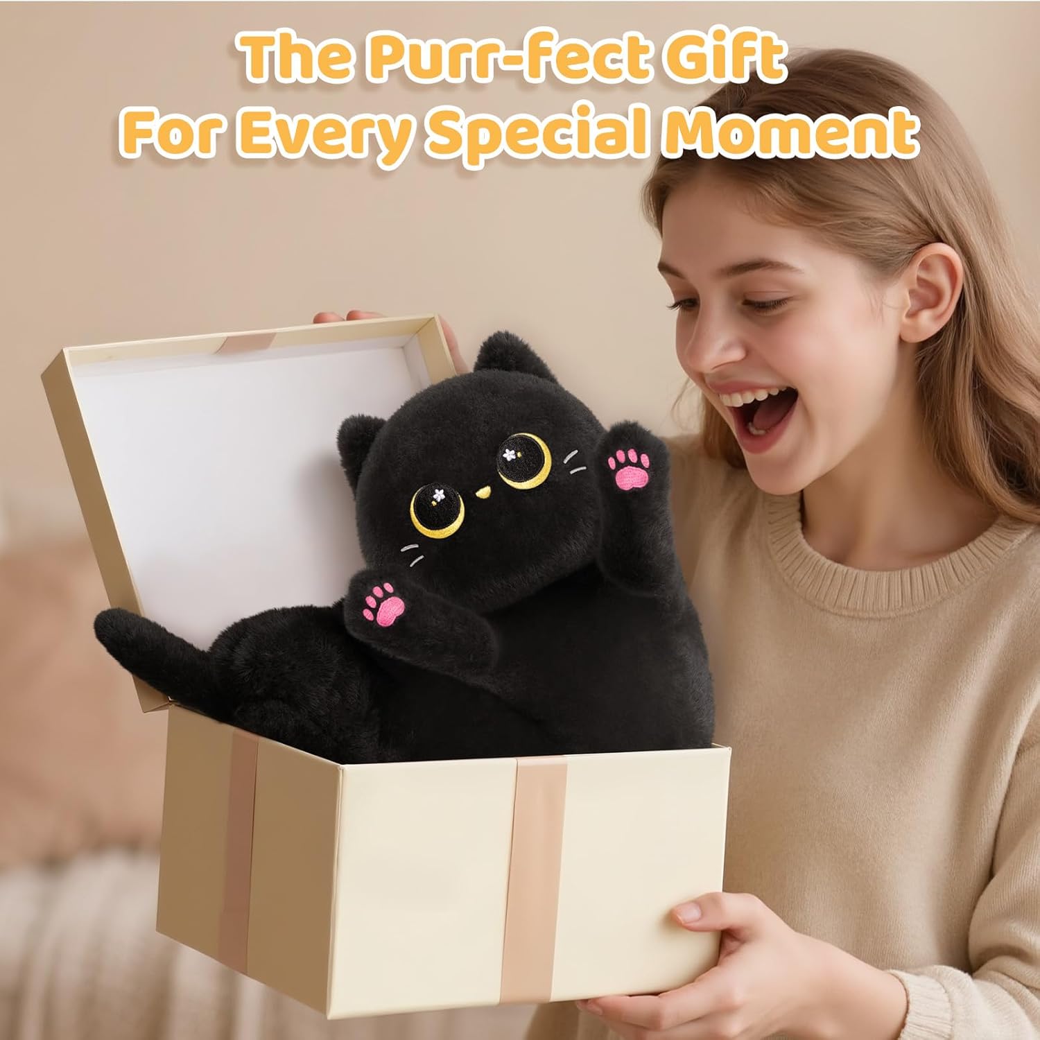 Thumbnail 6 de Mewaii 20in Long Cat Plush Body Pillow Review: A Practical Hug for All Ages