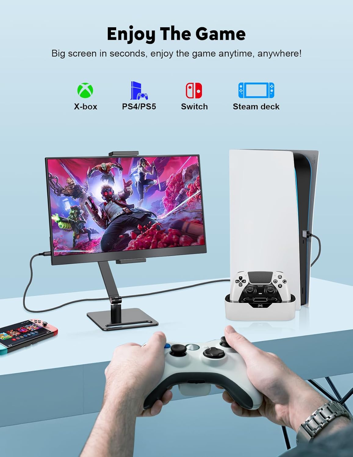 Thumbnail 6 de MAGICRAVEN 15.6" Portable Monitor — 1080p FHD IPS Second Screen with Built-in Speakers