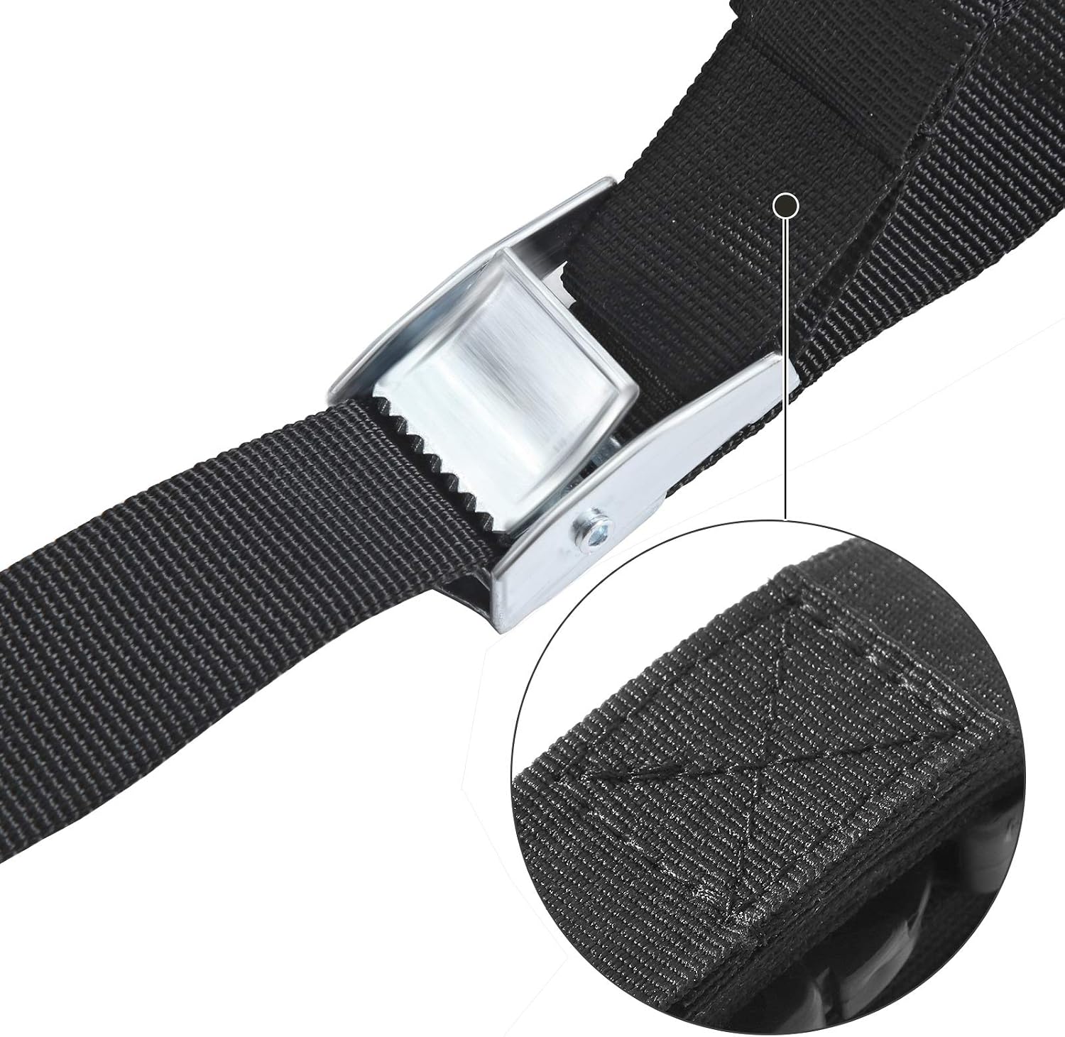 Detalle de SONGMICS Bodenanker für Trampoline SGN15INV1 – Spiral-Bodenverankerung mit 4 Erdankern und Polyester-Gurten