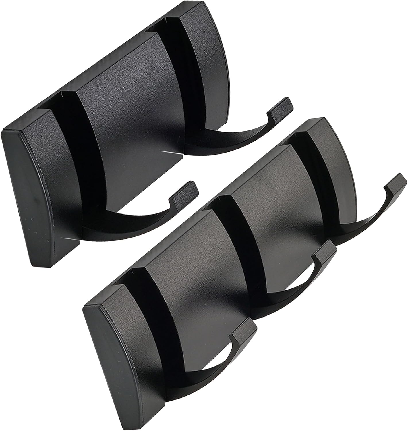 Detalle de VECELO KHD-DC-SET5-BLK 壁掛けフック 5連2個セット ステンレス製・ブラック