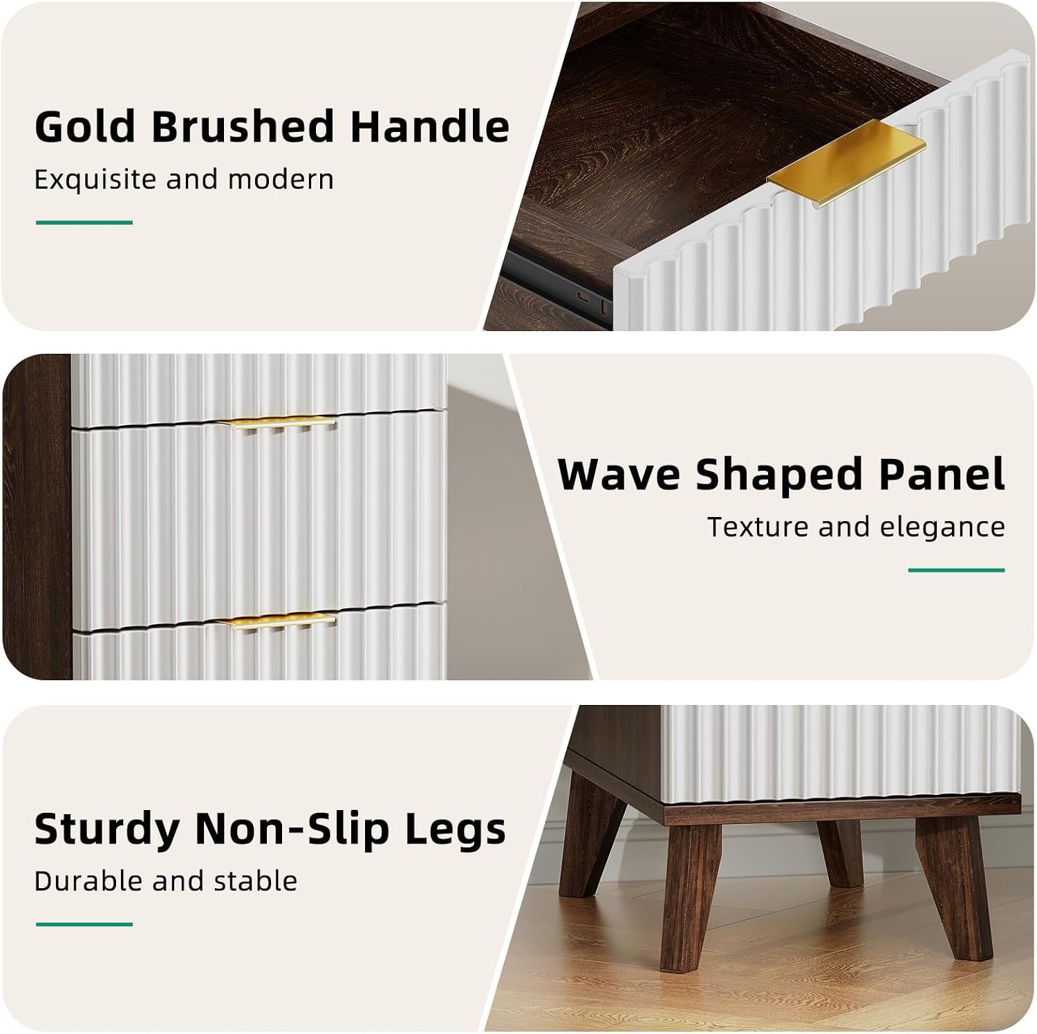 Thumbnail 6 de Kalrin End Table with 3 Drawers