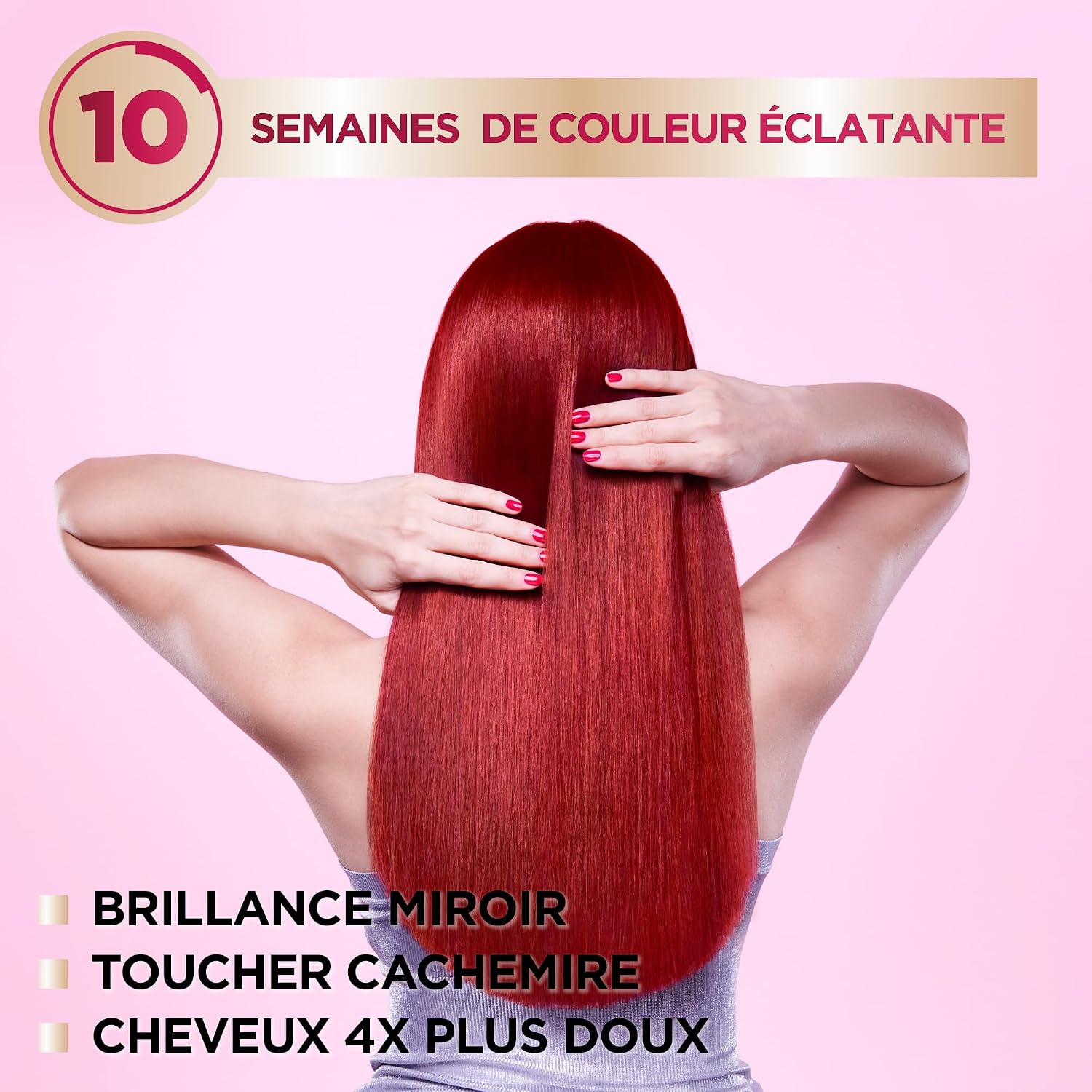 Detalle de Garnier Color Sensation permanente crèmekleuring, zwart 1.0 met plantaardige keratine