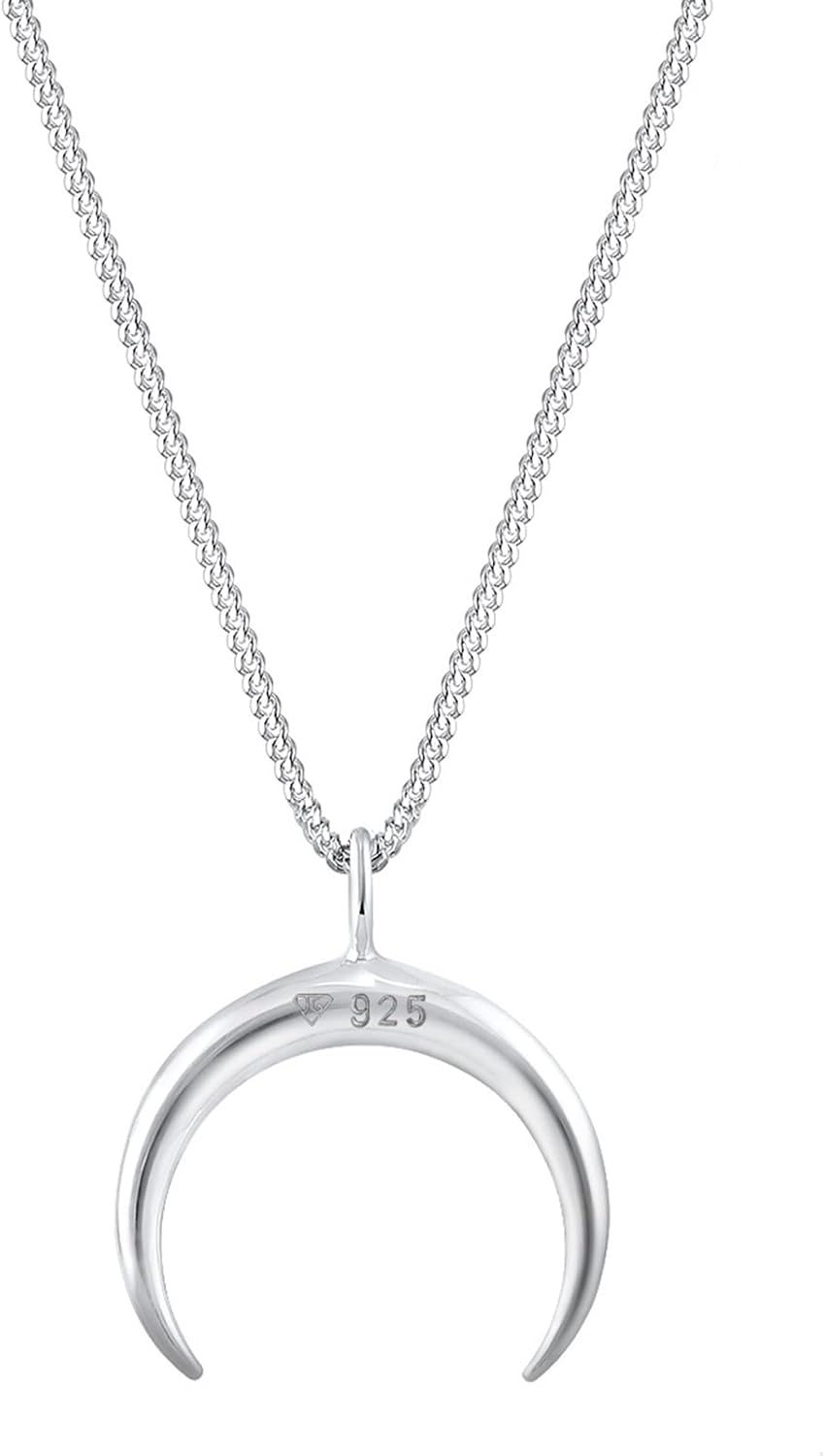 Thumbnail 3 de Collana Elli Mezza Luna in filigrana con ciondolo in argento sterling 925, lunghezza 45 cm
