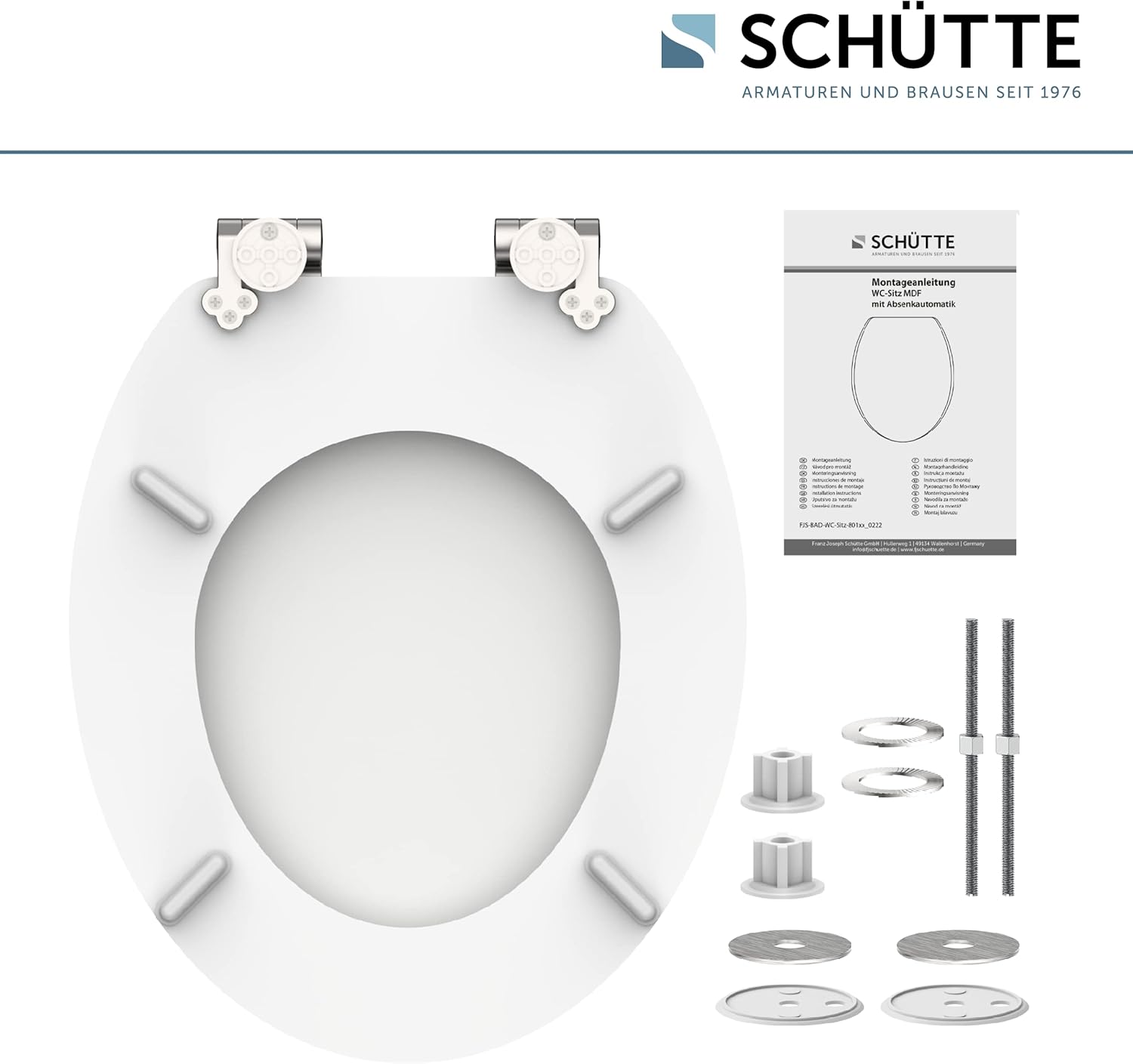 Thumbnail 6 de Schütte 80101 Spirit White Abattant WC – Motif, 375 x 55 x 450 mm