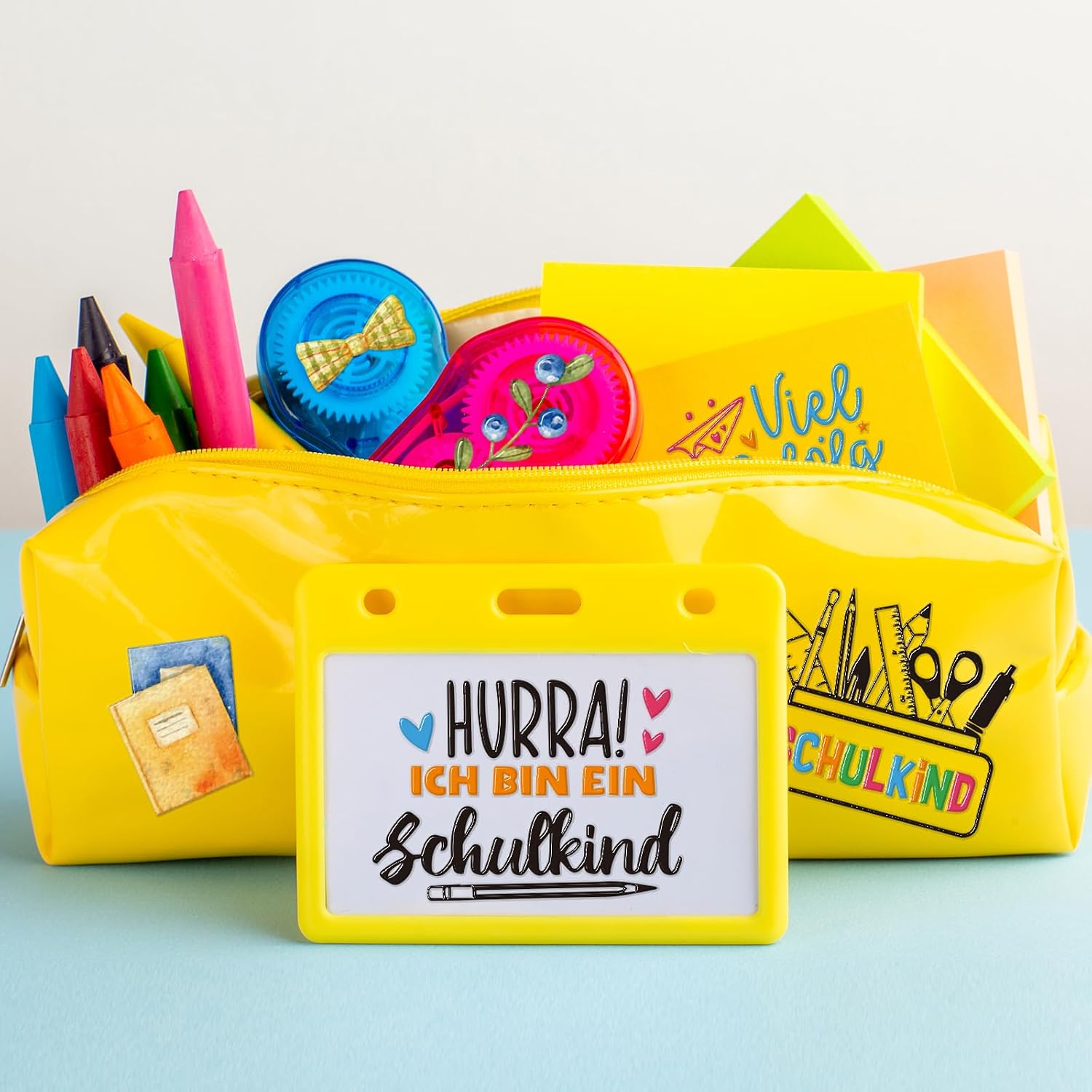 Thumbnail 3 de Rub On Sticker Einschulung – Transferfolie für DIY Party Deko & Glas, 4 Bögen, 15,5 × 21,2 cm