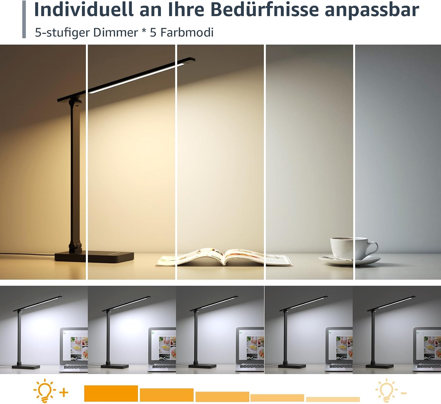 Detalle 2 de Lepro Schreibtischlampe 750LM