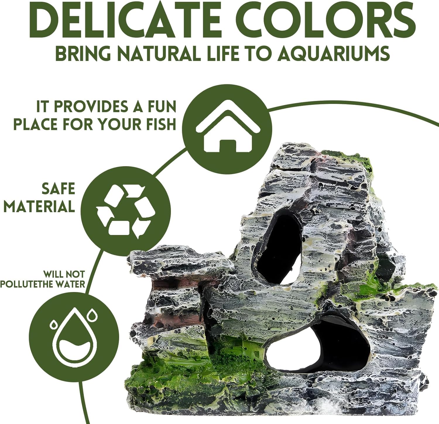 Thumbnail 1 de Shirene Rockery Fish Tank 8×9×4.2 cm