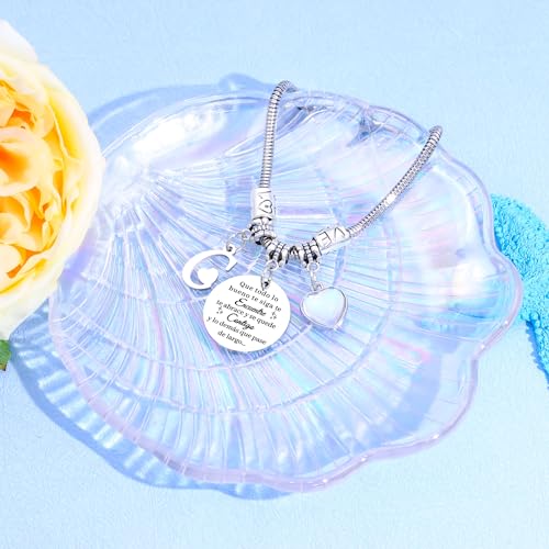 Thumbnail 3 de Awyuan pulsera de plata con letras iniciales personalizadas (26 letras) modelo “C”