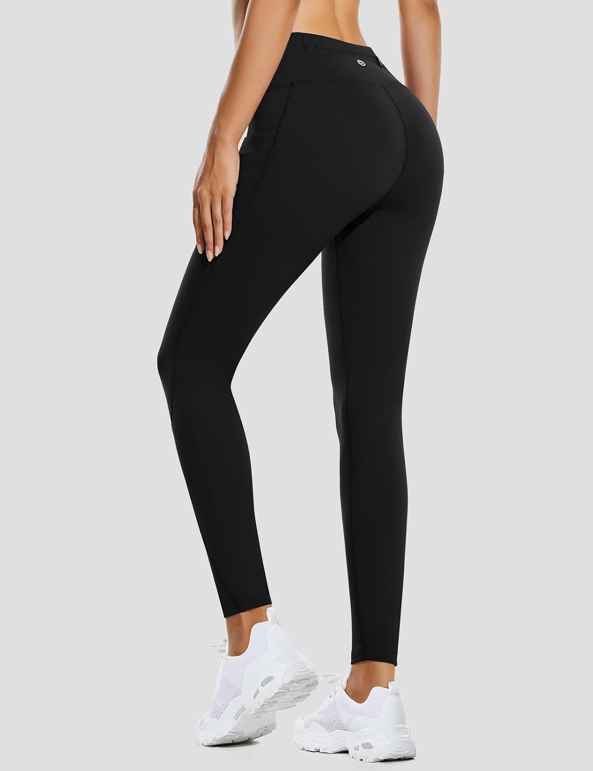 Detalle 2 de BALEAF Women's Fleece-Lined High-Waist Running Leggings 🏃♀