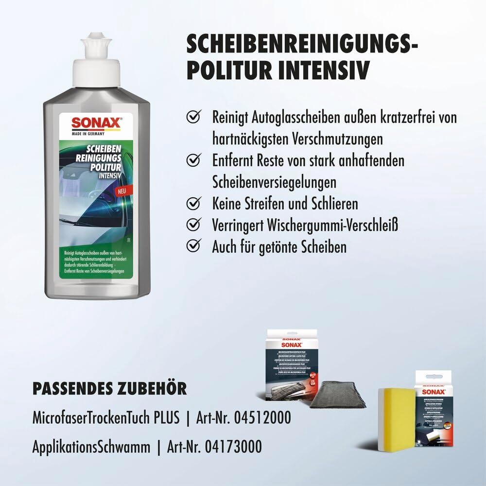 Thumbnail 2 de SONAX ScheibenReinigungsPolitur intensiv (250 ml) – streifenfreie Autoglasscheiben