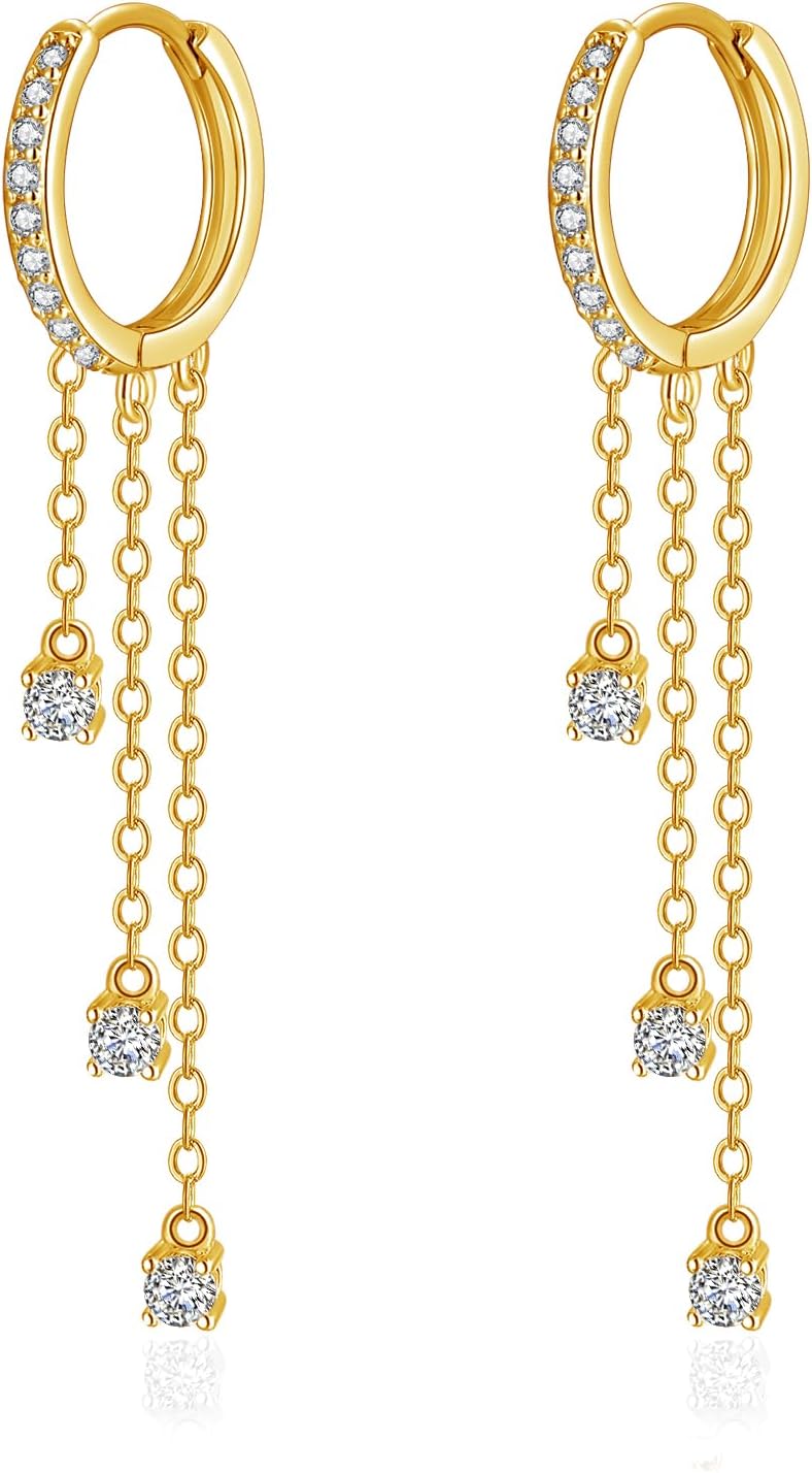 Detalle de Kamise Silver Hoop Earrings 5.8cm