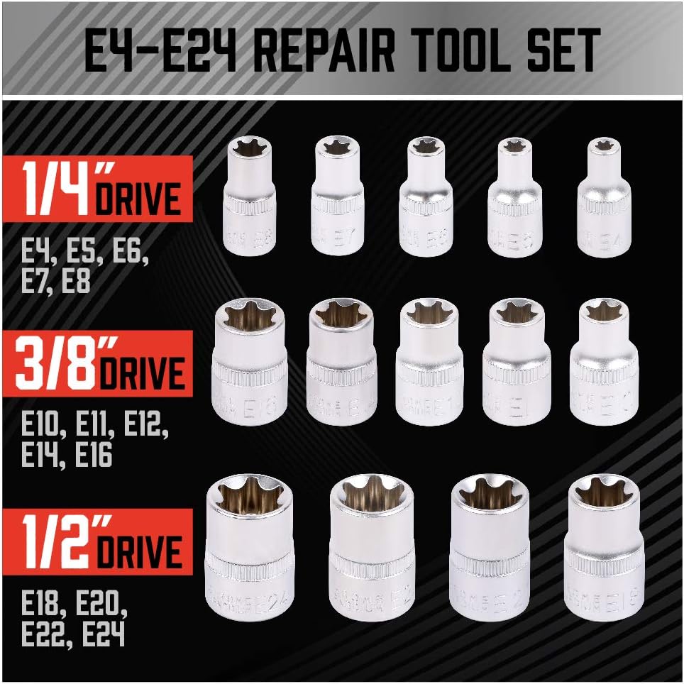 Detalle 2 de SEDY 14-Piece E-TORX Socket Set