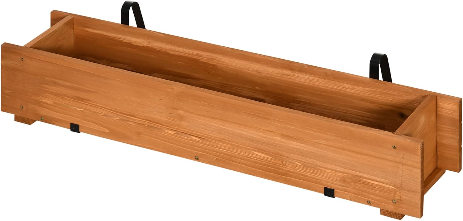 Detalle de Outsunny Arriate de Madera 91x18x16,5 cm