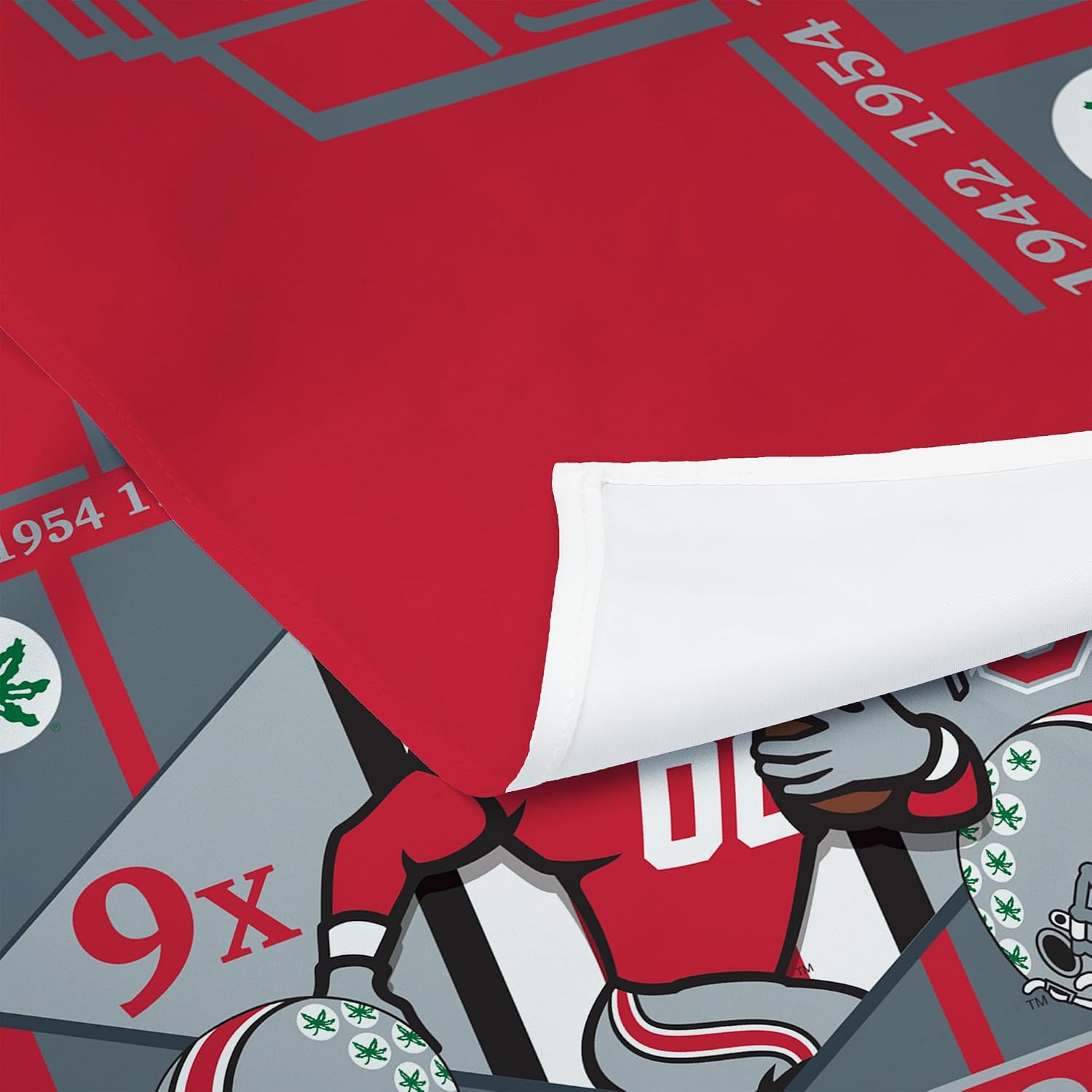 Detalle 2 de Northwest 2024 NCAA College Football National Champions Ohio State Buckeyes Wall Hanging Tapestry (34 x 40 in)