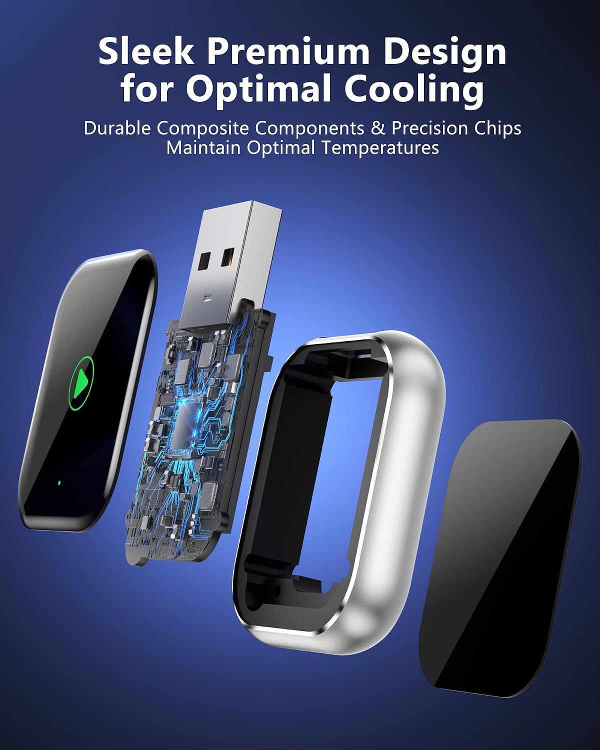 Thumbnail 5 de TKHIN Wireless CarPlay for Apple iPhone — Plug‑and‑Play Wireless CarPlay Dongle