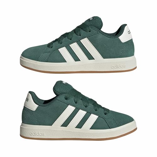 Detalle 2 de adidas Mixte Enfant Grand Court 00S – Collegiate Green/Off White/Gum, 39 1/3 EU