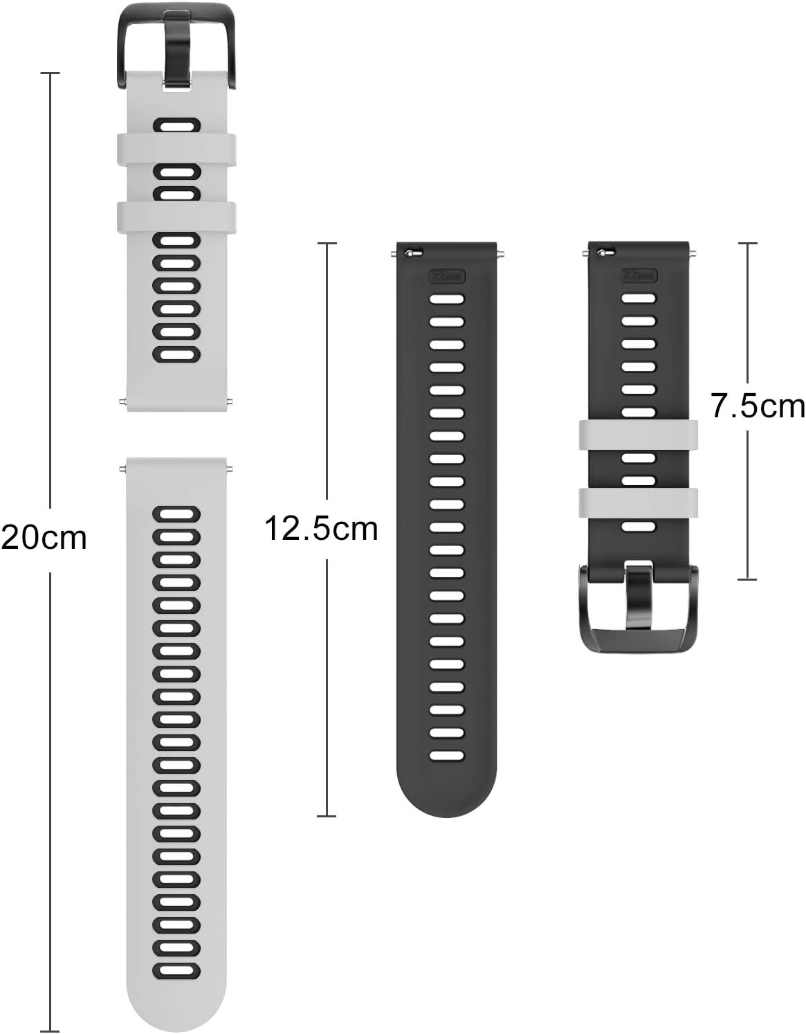 Thumbnail 5 de OVERSTEP Vivoactive 3 20mm Silicone Strap