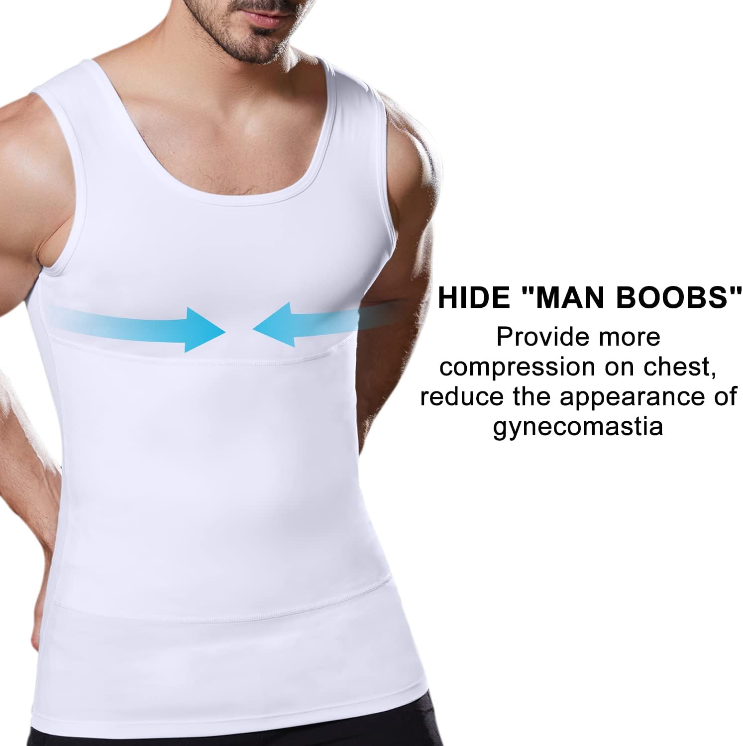 Thumbnail 1 de Mens Slimming Compression Shirt 1 Tank Top