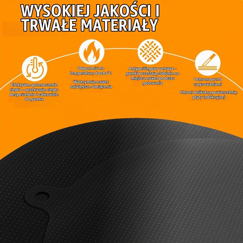 Detalle de AUAUY zestaw 4 mat ochronnych na płytę indukcyjną, 22 i 24 cm, 0,7 mm