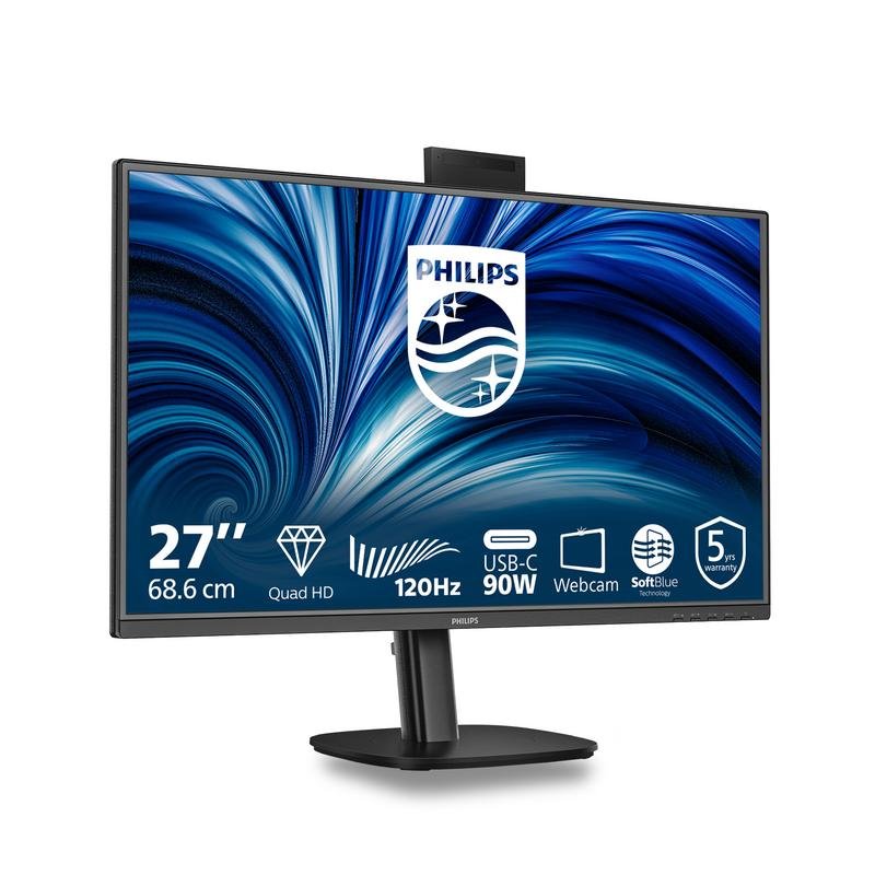 Detalle 2 de Philips 27B2U3601H: monitor de 27 pulgadas con Quad HD, 120 Hz y cámara USB-C integrada