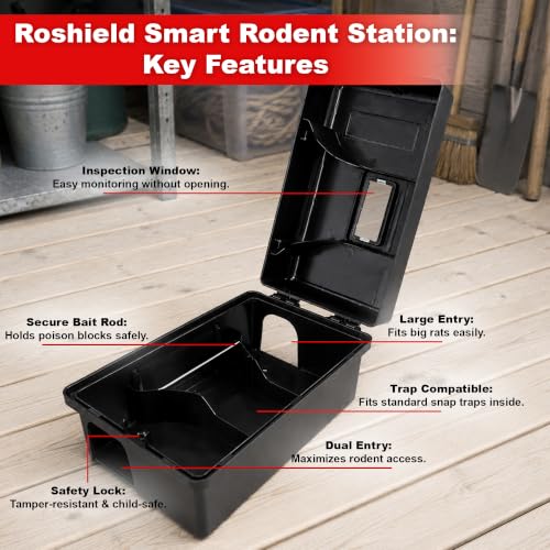 Thumbnail 3 de Roshield External Tamper Proof Rodent Bait Box & Wax Block Kit