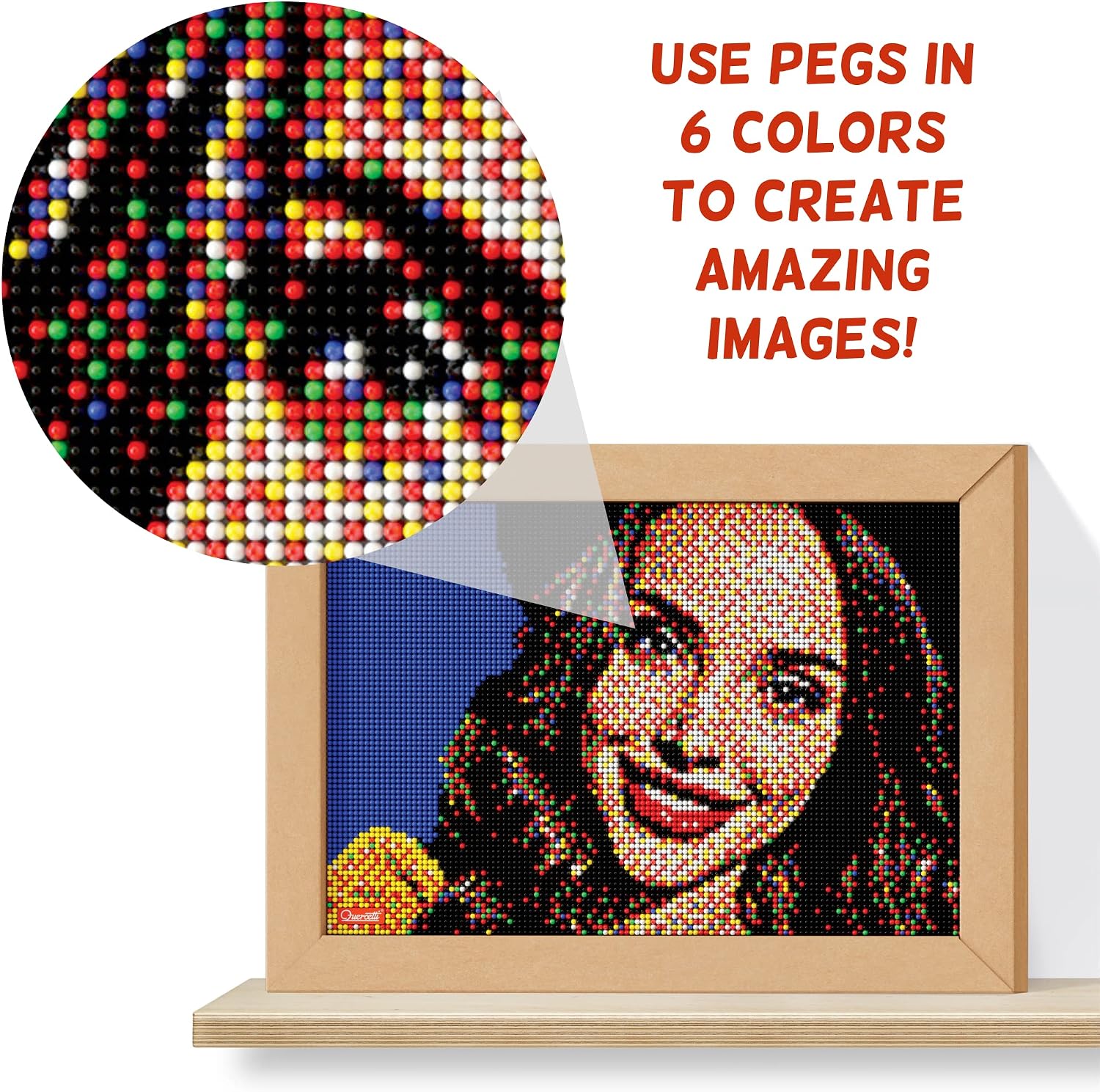 Detalle de Quercetti 0774 Pixel Art 8 Take a Selfie – zestaw do mozaiki ze zdjęcia