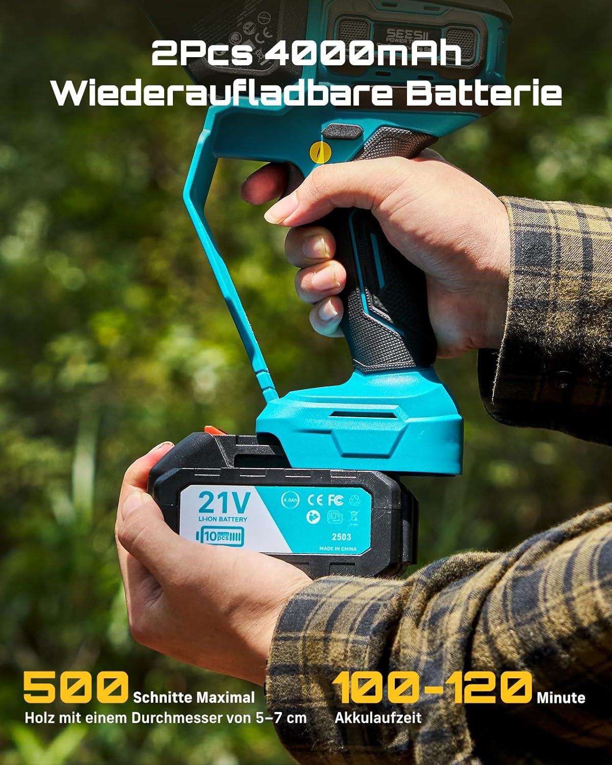 Thumbnail 4 de SEESII Mini Kettensäge 1000 W