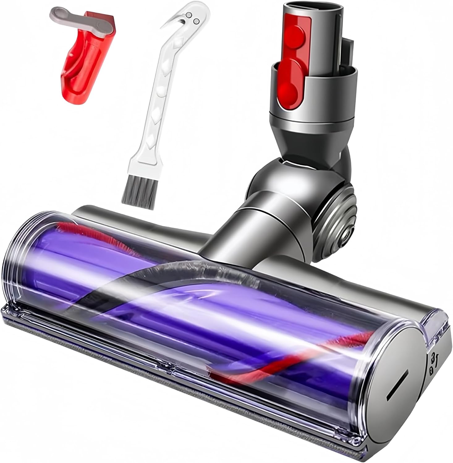 Detalle de Elektrische Bodendüse mit Direktantrieb für Dyson V7–V15 – Turbobürste incl. Ersatzteil und Zubehör