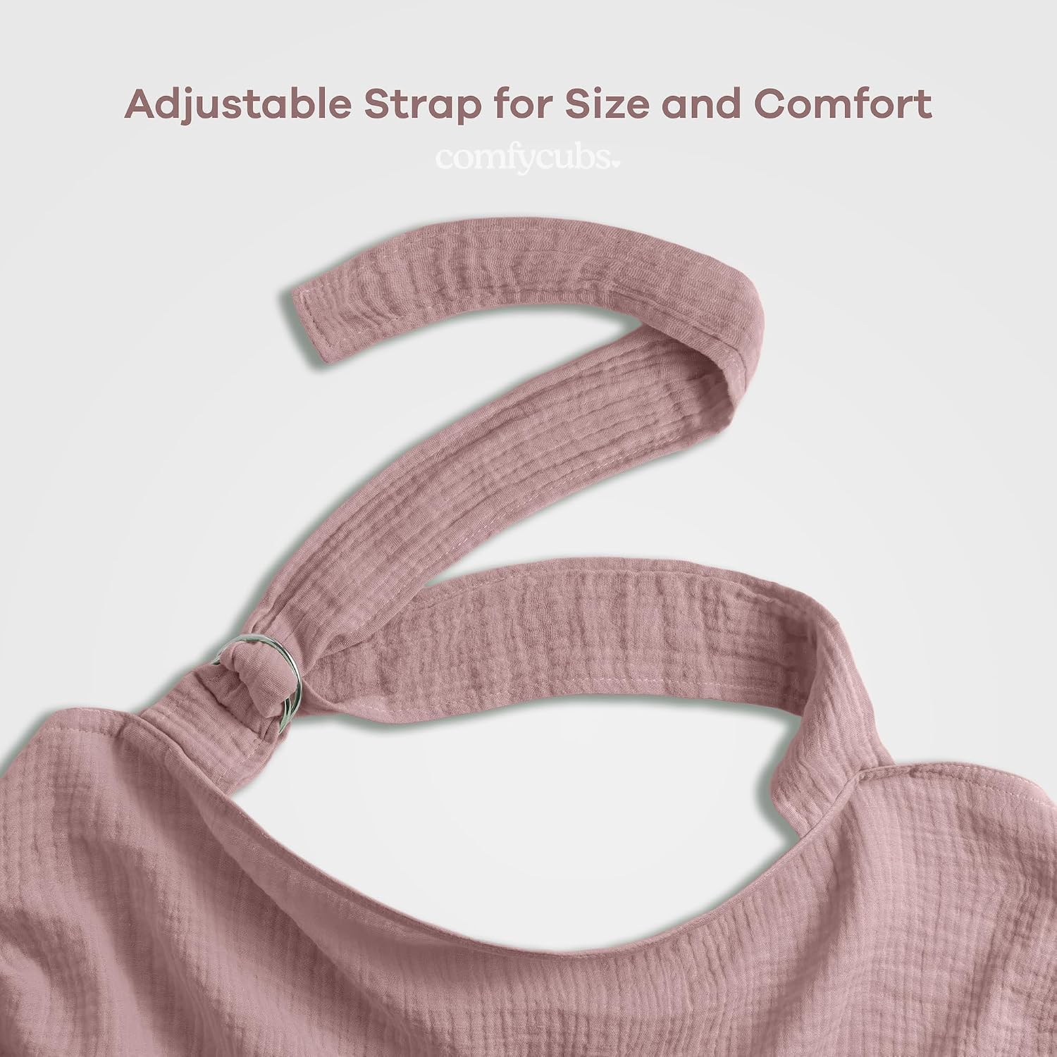 Thumbnail 2 de Comfy Cubs Muslin Nursing Cover, 2-Pack, 100% Cotton, Adjustable Neck Strap