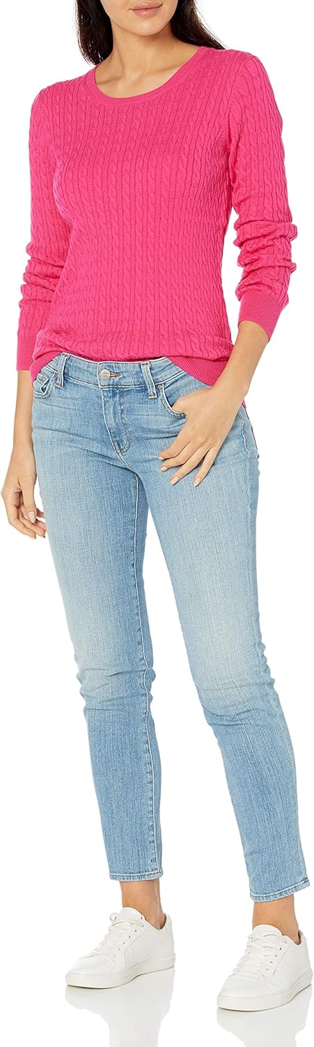 Thumbnail 2 de Amazon Essentials Women's Lightweight Cable Knit Crewneck Jumper (Available in Plus Size)