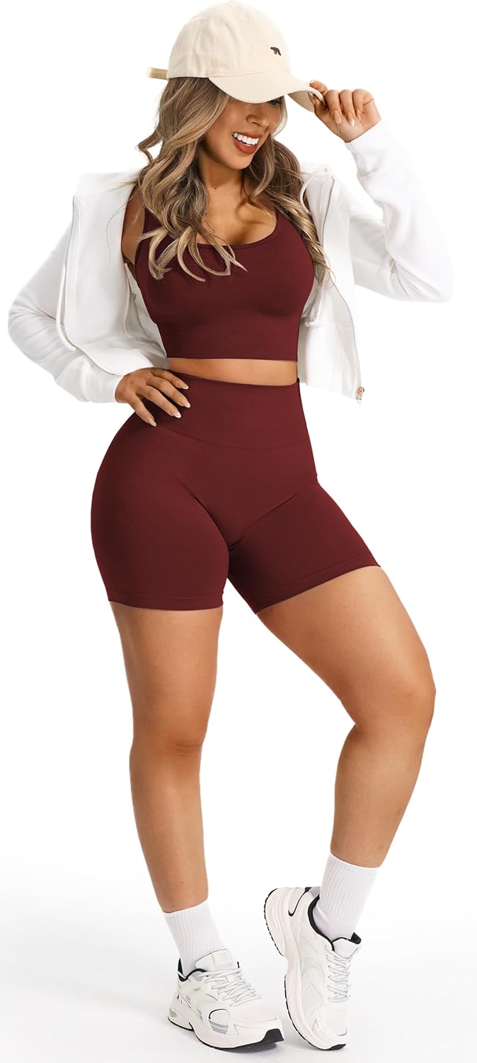 Thumbnail 4 de JOYSPELS Seamless Gym Shorts for Women UK – High Waist Scrunch Bum Shorts