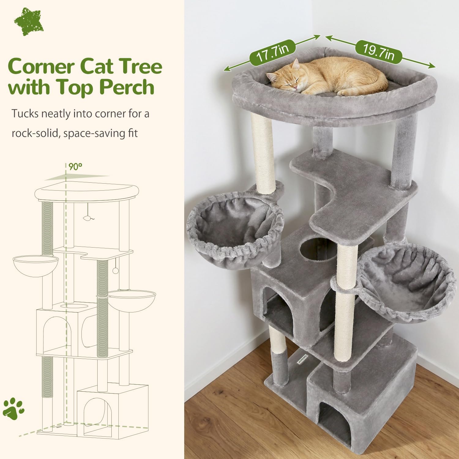 Detalle 2 de Globlazer Cat Tree, 64-inch