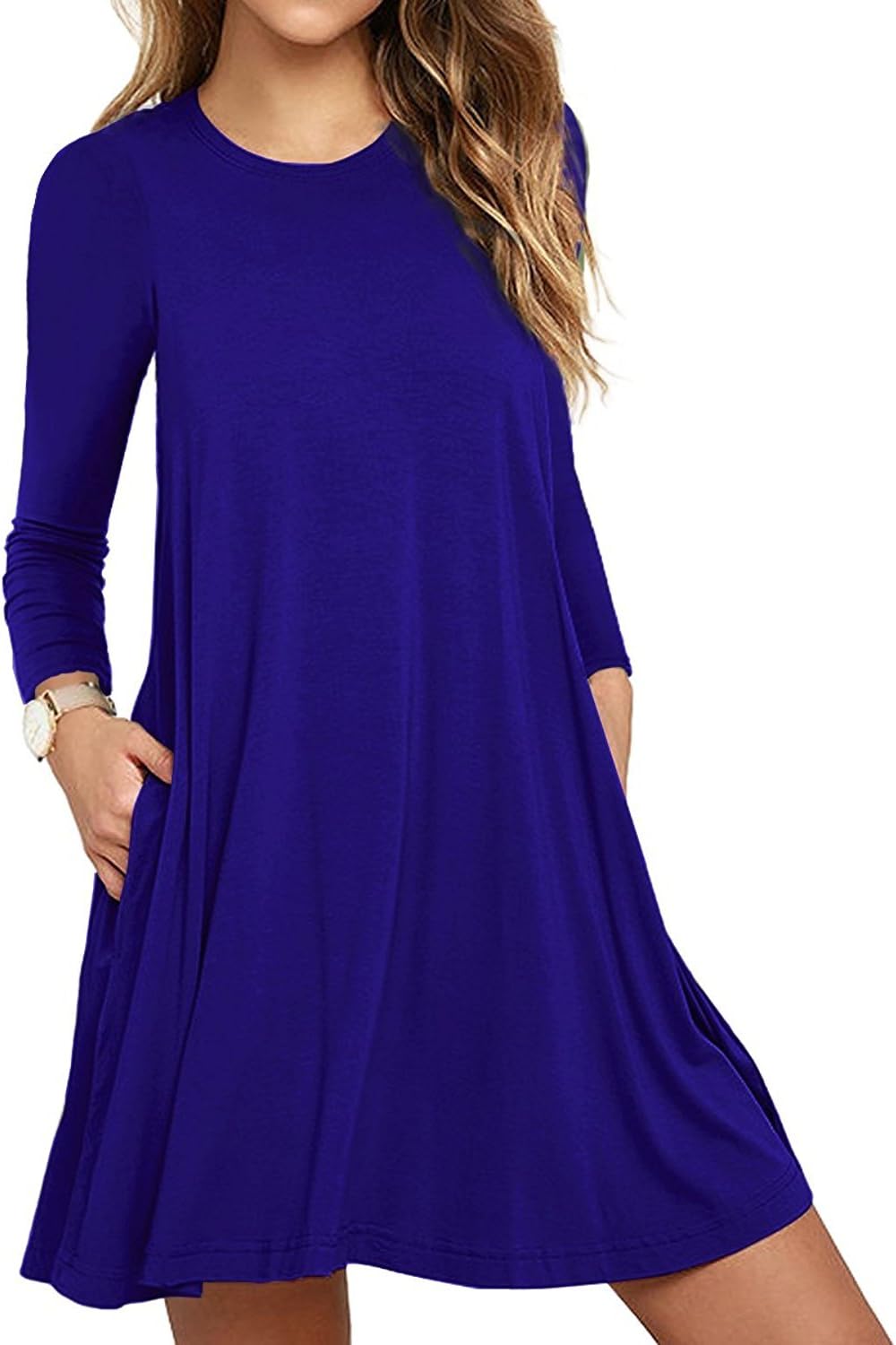 Thumbnail 4 de PCEAIIH Women’s Swing T-Shirt Summer Dress with Pockets (Rayon/Spandex)