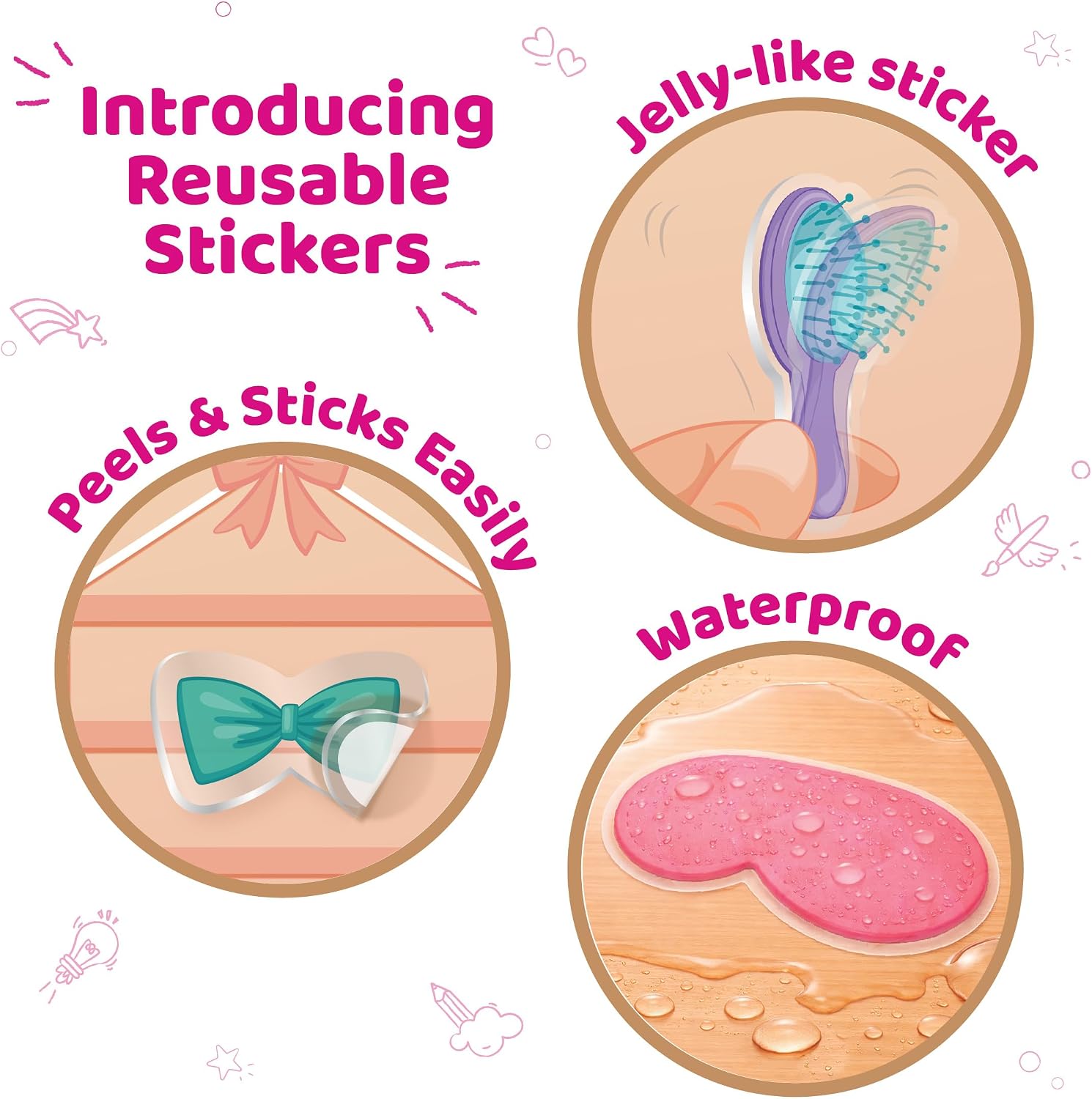Detalle de Imagimake Sticker Activity Kit with 150+ Reusable Stickers