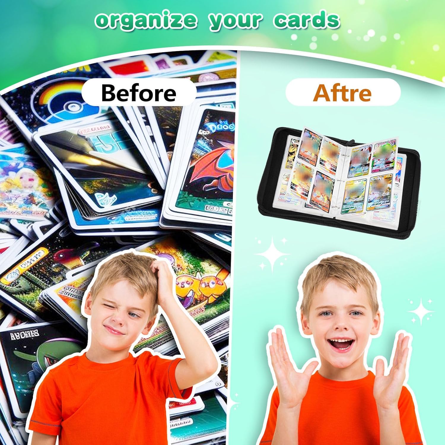 Thumbnail 3 de Sammelalbum für Karten 400 Karten Kapazität