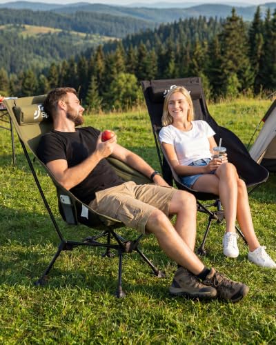 Thumbnail 1 de Sportneer Campingstuhl Hochlehner Faltbar – Anglerstuhl Strandstuhl