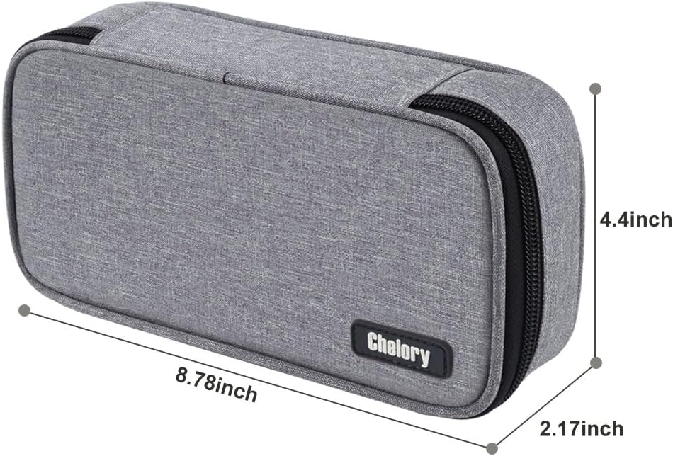Detalle de Large Capacity Pencil Case / Big Pencil Bag with Oxford Fabric, Mesh Pockets & Elastic Slots