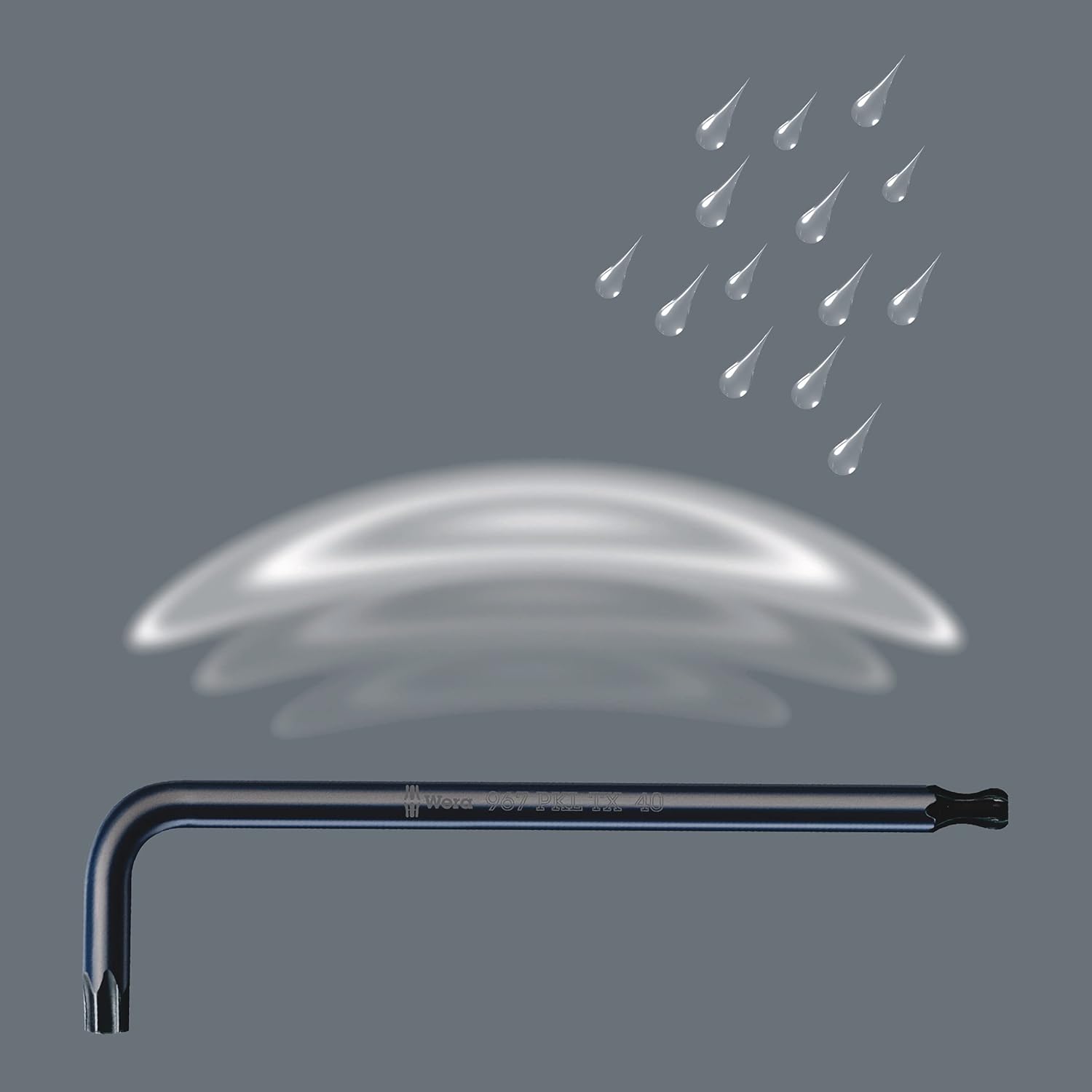 Thumbnail 4 de Wera Torx L-Key Set with Ball-End (9 Pieces) for recessed TORX screws